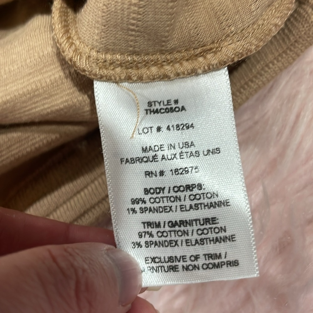NWT The Range Tan Ripple Ottoman Raglan Sweatshirt - Picture 9 of 9